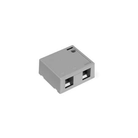 Leviton 2-Port Surface Mount Unloaded, Quickport, Gray 205142